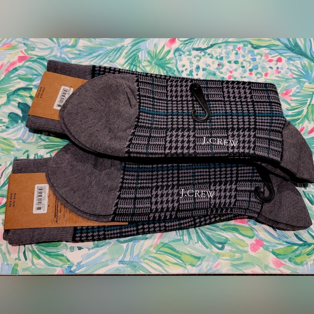 NWT 2 Pair J. Crew Men's Critter Socks, One Size (runs larger than expected) - Picture 7 of 10